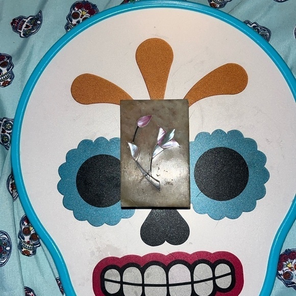 Vintage Soapstone Jewelry Box with Mother of Pearl Inlay - Picture 1 of 6